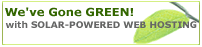 100% GREEN Solar-powered Web Hosting